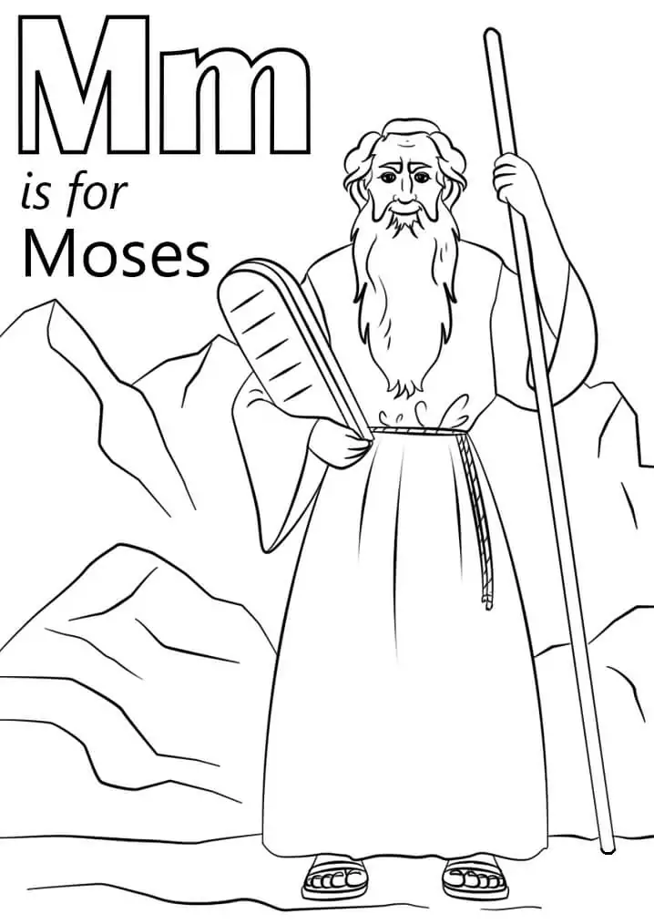 Moses Ausmalbilder 12