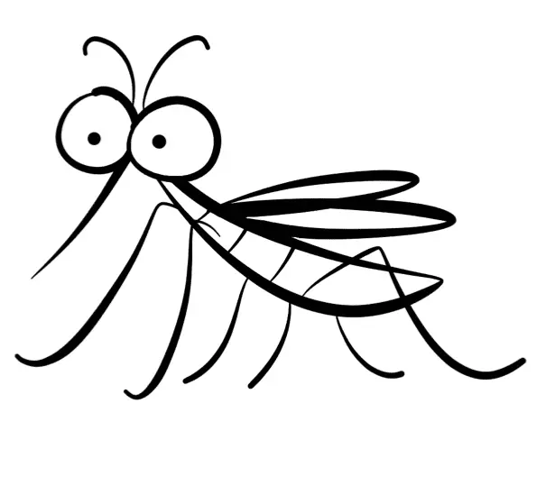 Mosquito Coloring Pages 3