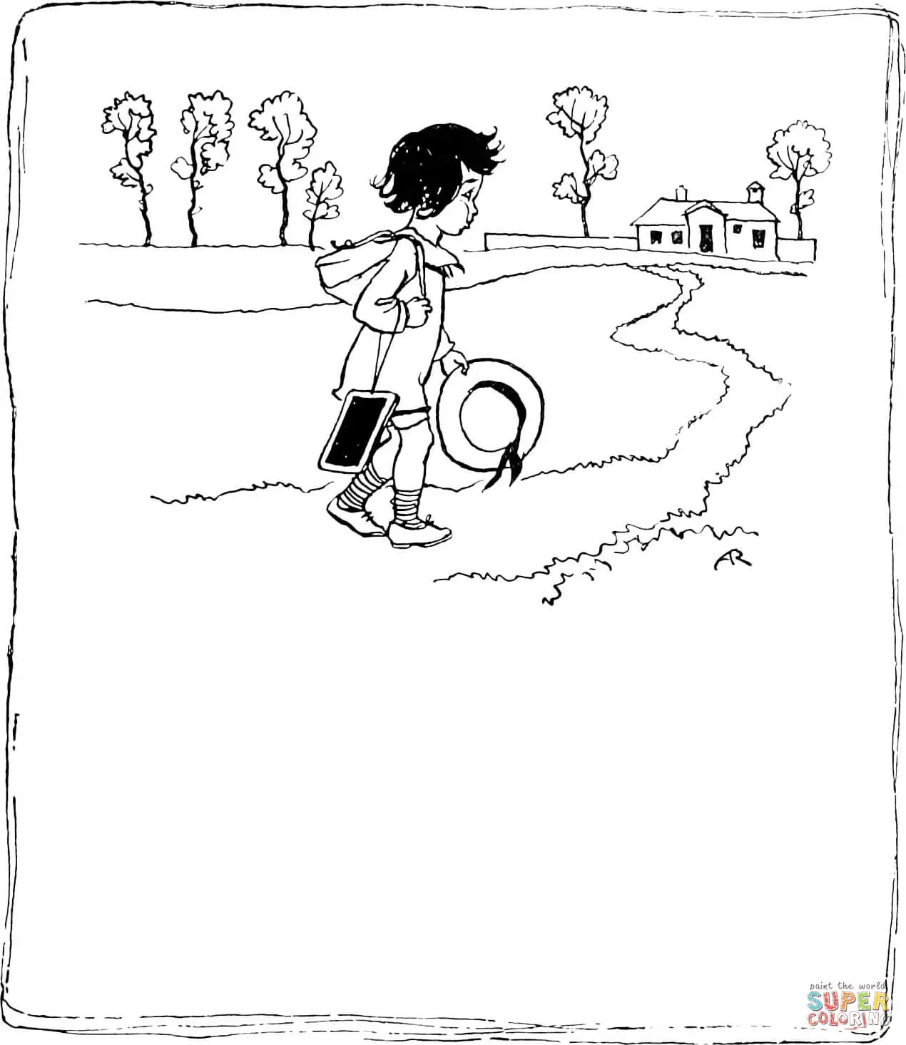 Mutter Gans Kinderreime Ausmalbilder 13
