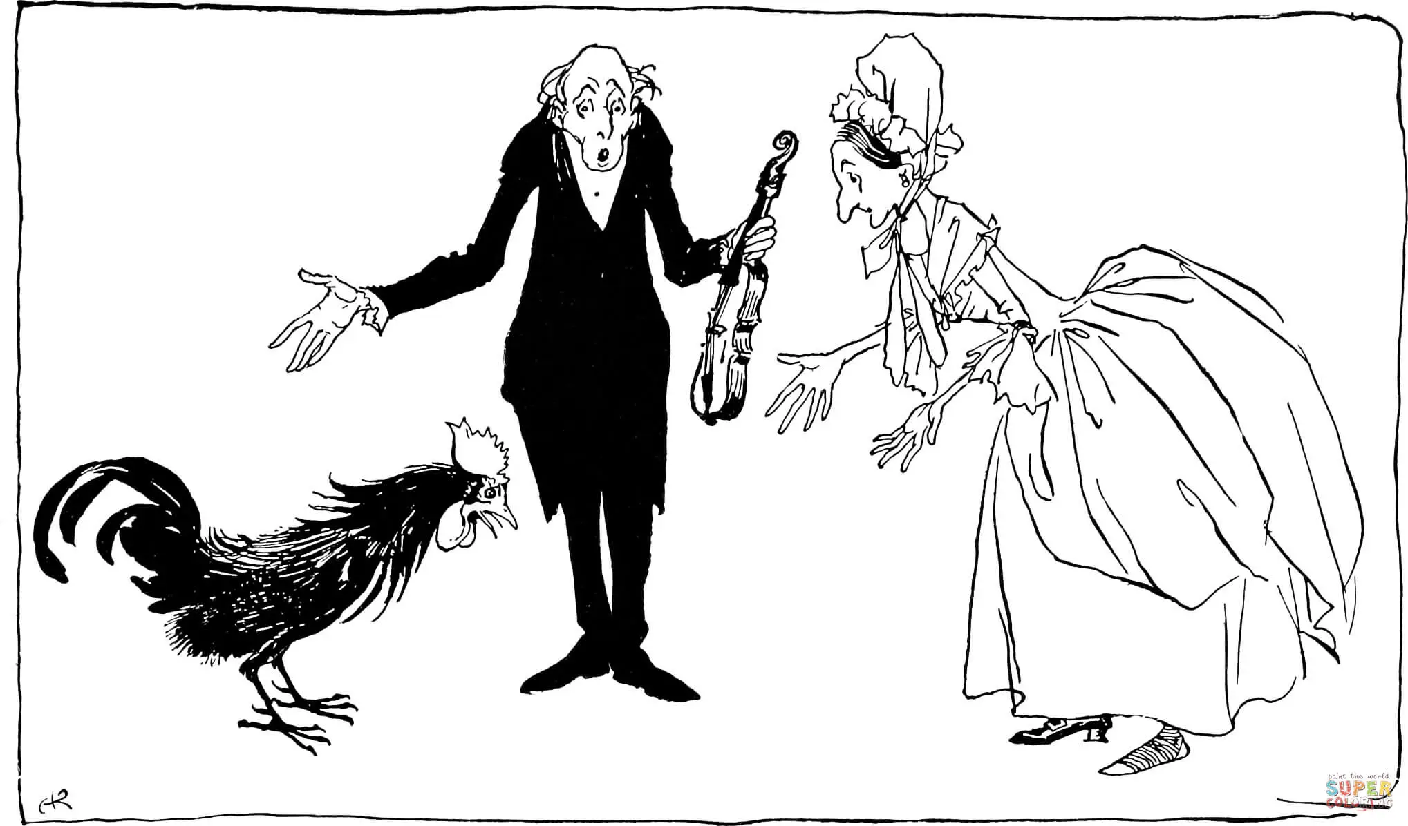 Mother Goose Nursery Rhymes coloring pages 21