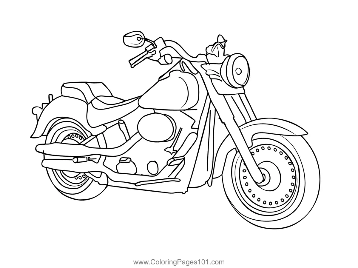 Motorrader Ausmalbilder
