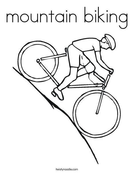 Desenhos de Fazendo Ciclismo Na Montanha Para Colorir 5