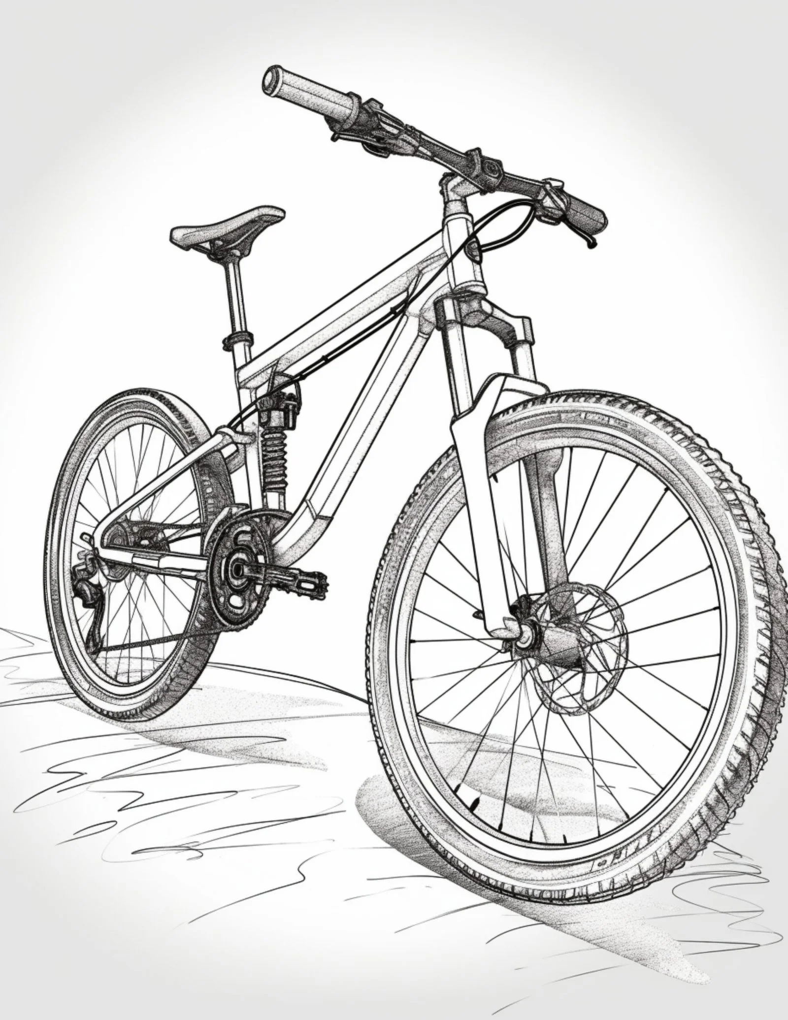 Desenhos de Fazendo Ciclismo Na Montanha Para Colorir 8