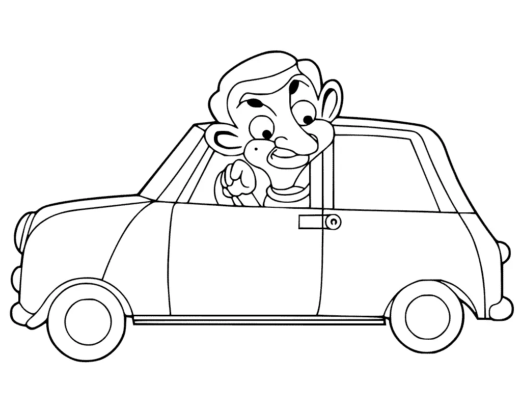 Desenhos de Mr Bean Para Colorir 3