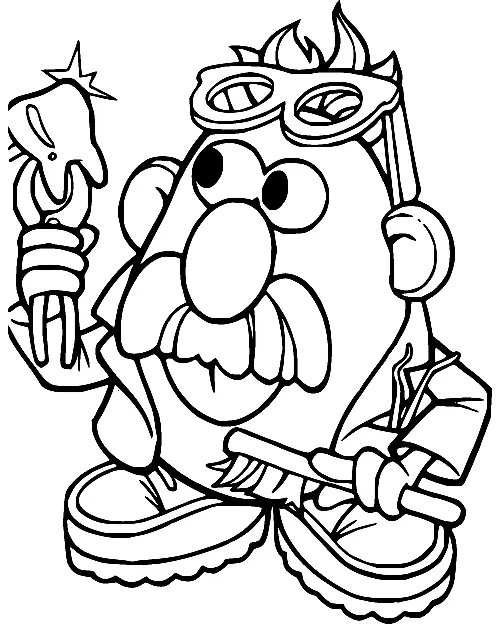 Desenhos de Sr Cabeca de Batata Para Colorir 32