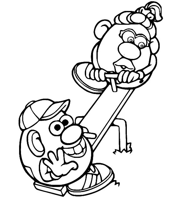 Mr Potato Head Ausmalbilder 33