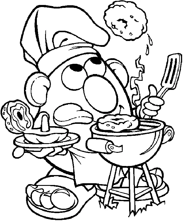 Desenhos de Sr Cabeca de Batata Para Colorir 35