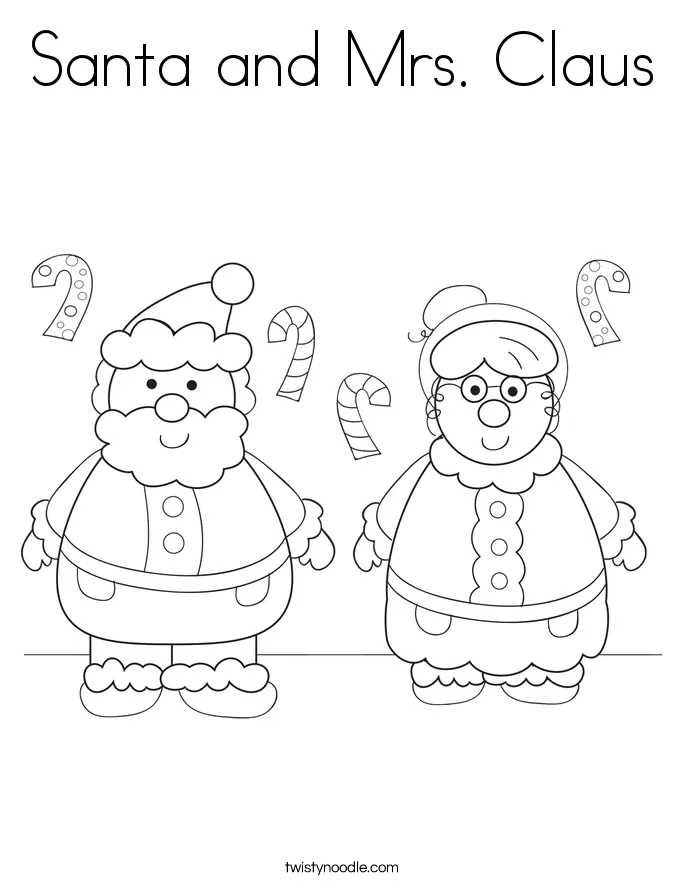 Mrs Claus Ausmalbilder 11