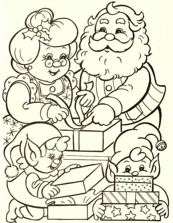 Mrs Claus Ausmalbilder 12