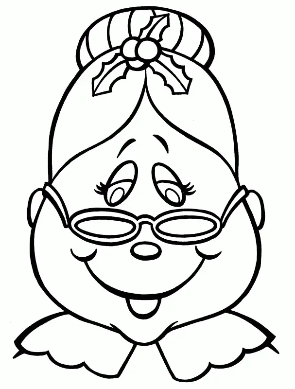 Mrs Claus Ausmalbilder 4