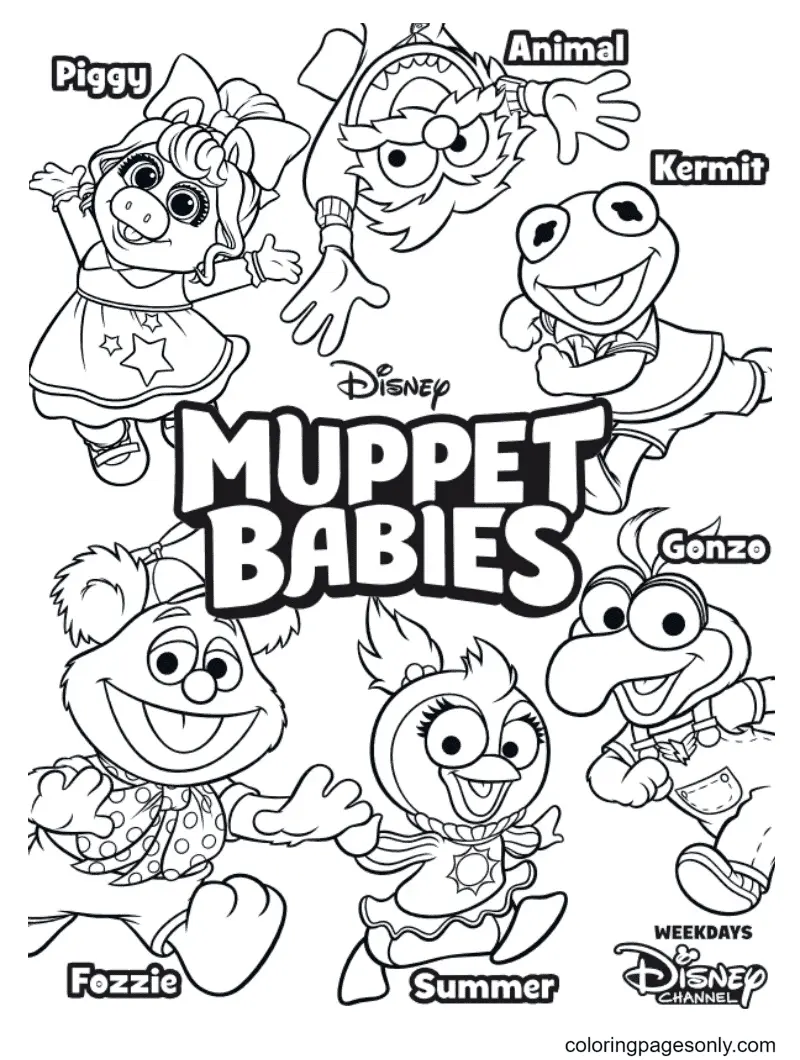 Muppet Babies Coloring Pages 1