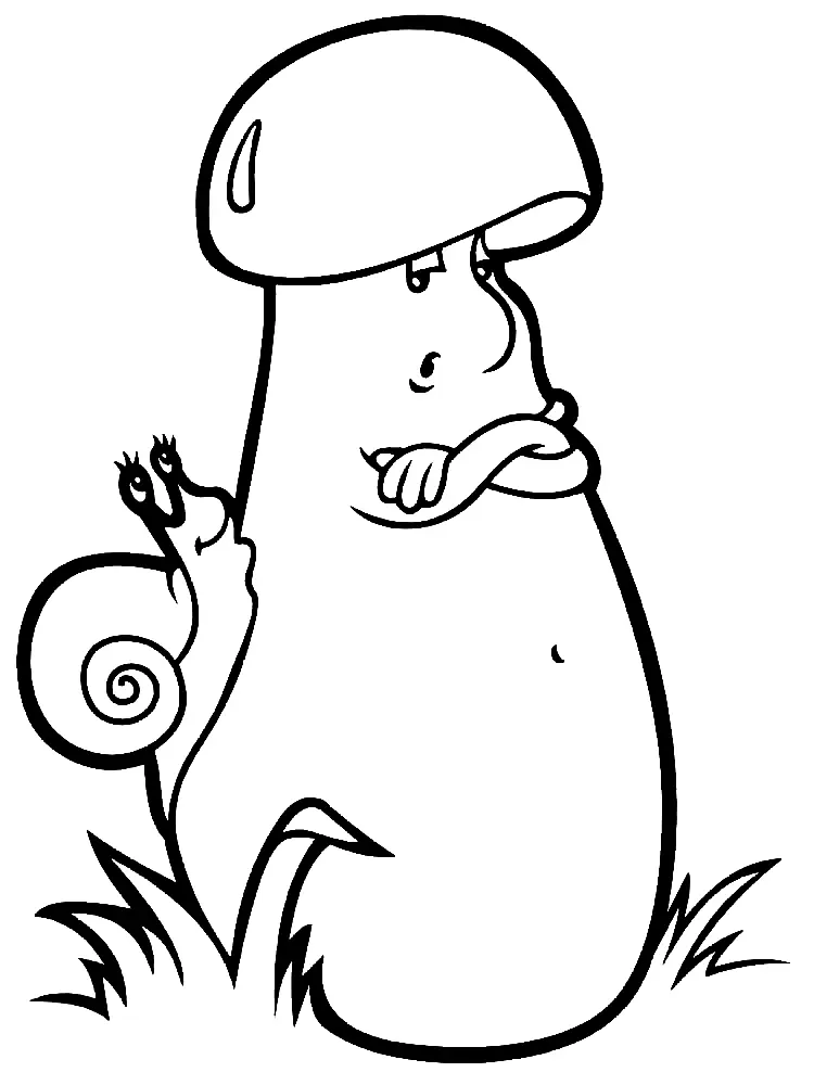 Desenhos de Cogumelos Para Colorir