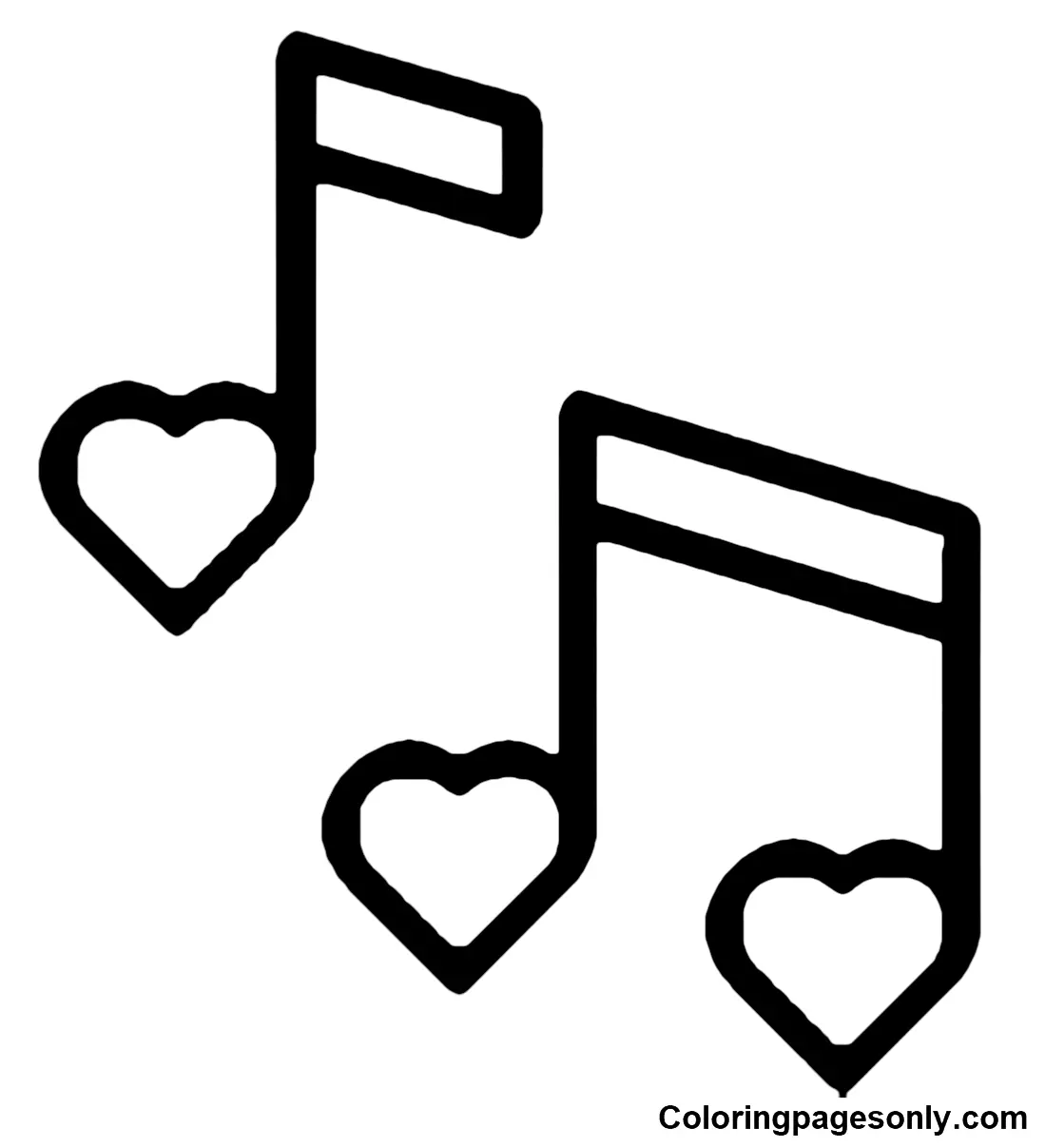 Musiknoten Ausmalbilder 13