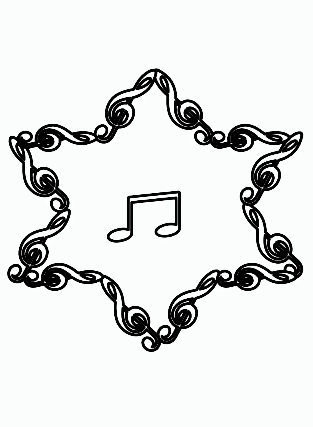 Musiknoten Ausmalbilder 36