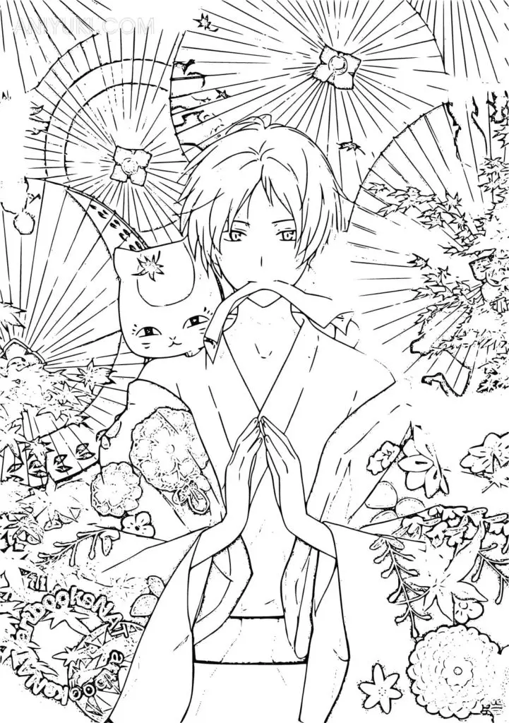 Natsume Yuujinchou Coloring Pages 21