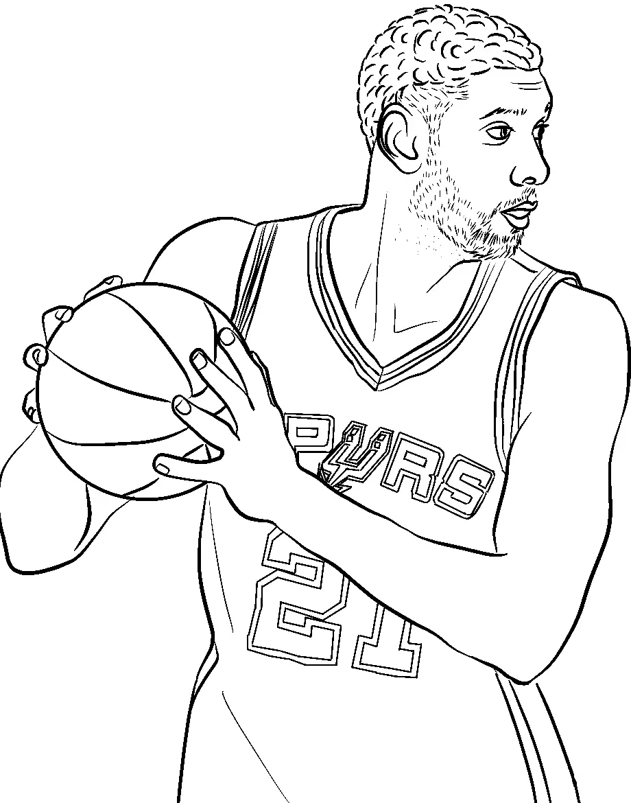 Desenhos de Nba Para Colorir 31