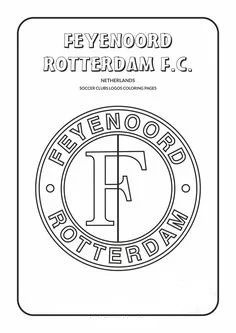 Niederlande Eredivisie Teamlogos Ausmalbilder