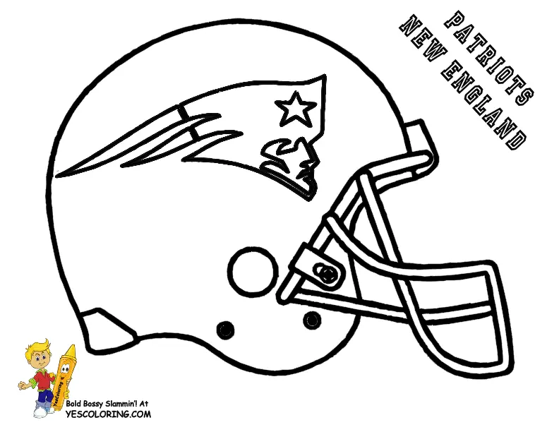 New England Patriots Para Colorir 18
