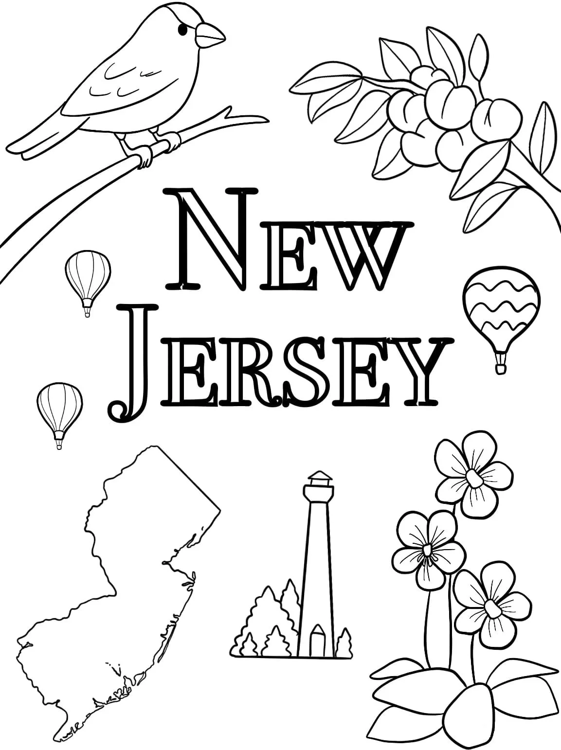 New Jersey Ausmalbilder 26