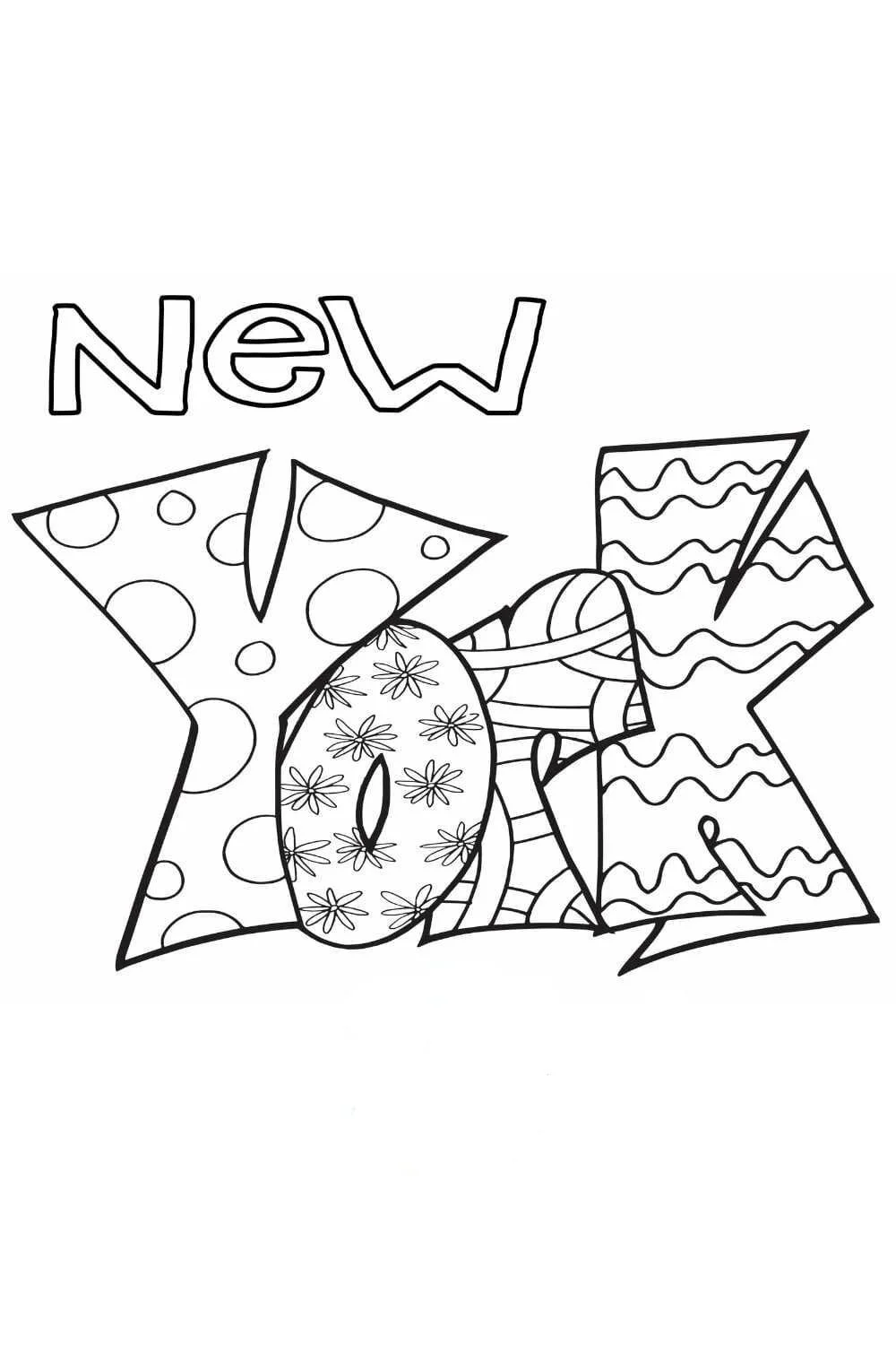 New York Coloring Pages 13