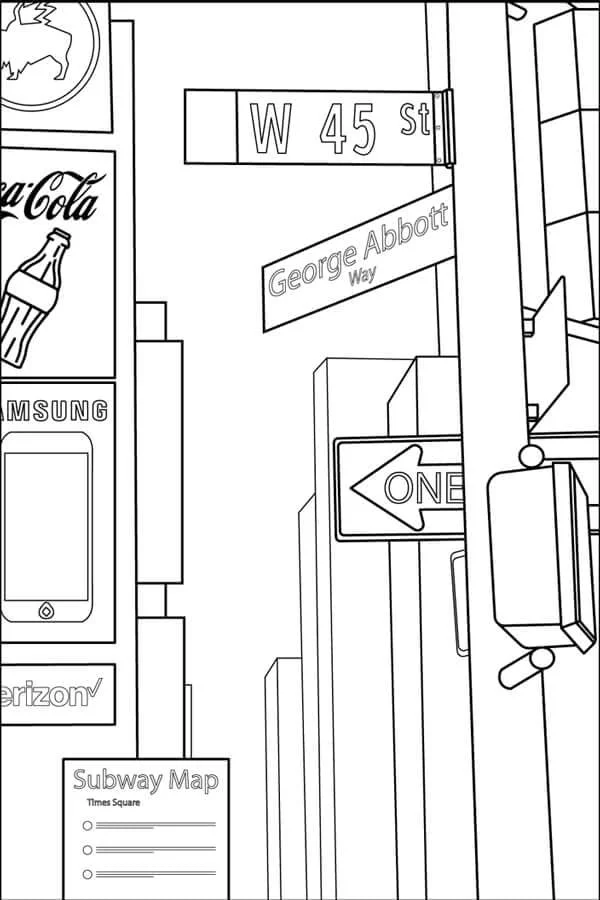 New York Coloring Pages 17