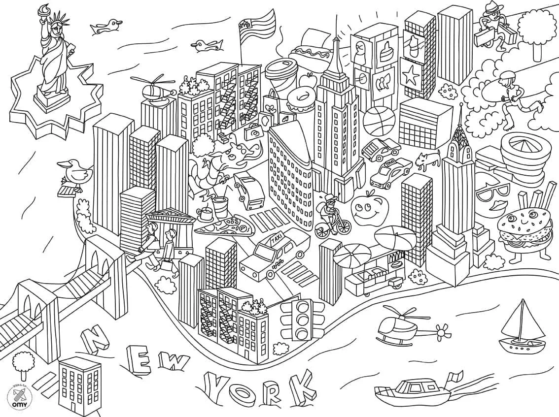 New York Coloring Pages 69