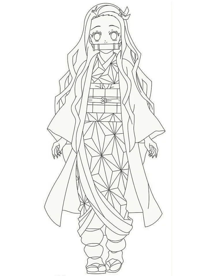 Desenhos de Nezuko Para Colorir 25
