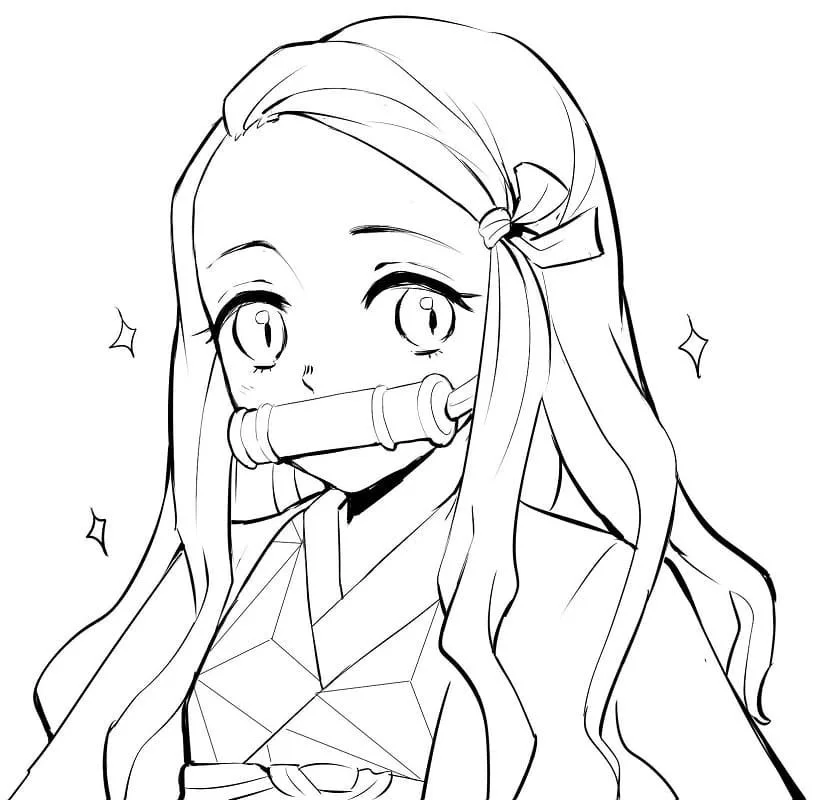 Desenhos de Nezuko Para Colorir 29