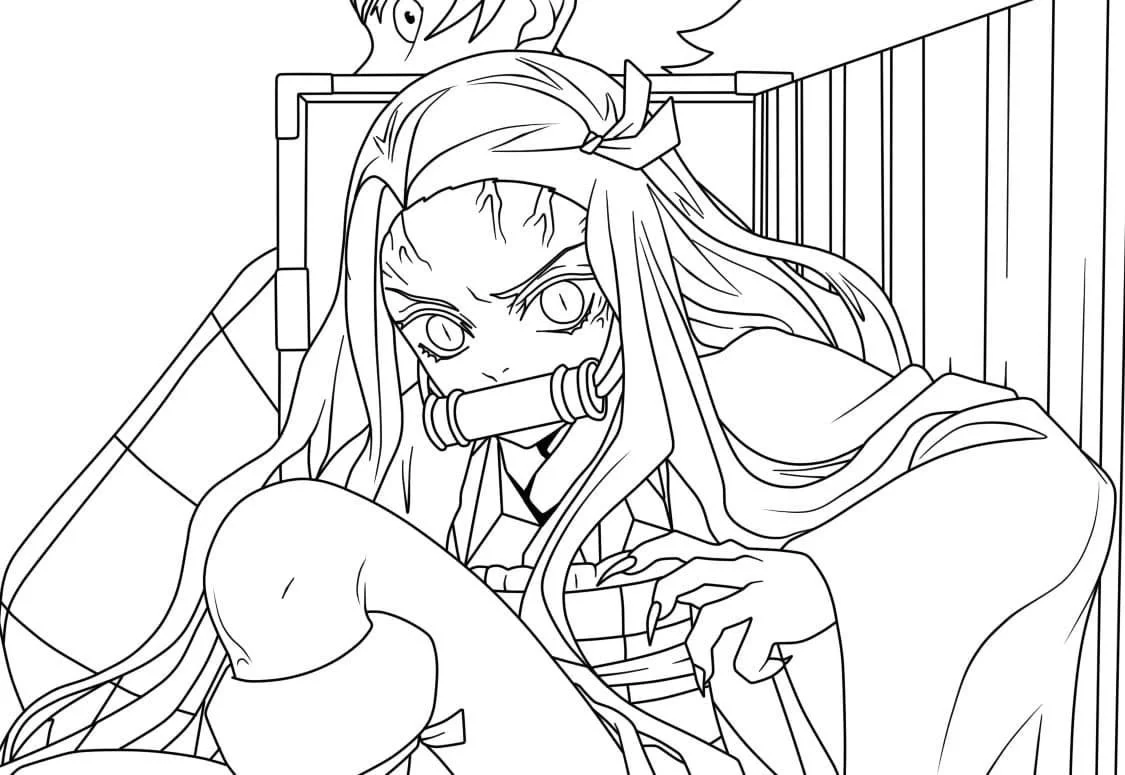 Desenhos de Nezuko Para Colorir 36