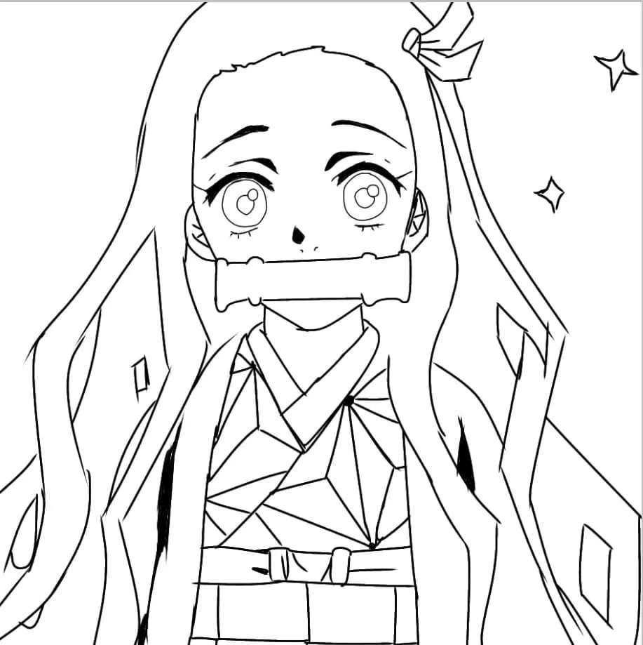 Desenhos de Nezuko Para Colorir
