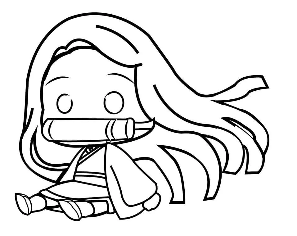 Desenhos de Nezuko Para Colorir 9