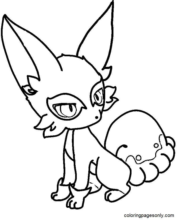 Desenhos de Pokemon Nickit Para Colorir 5