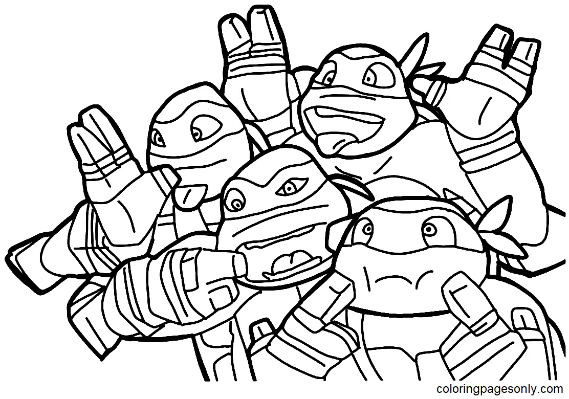 Ninja Turtles Coloring Pages 37