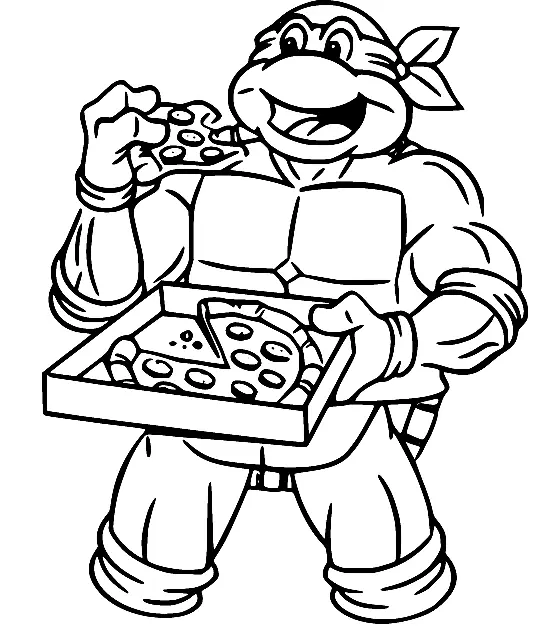 Ninja Turtles Coloring Pages 52