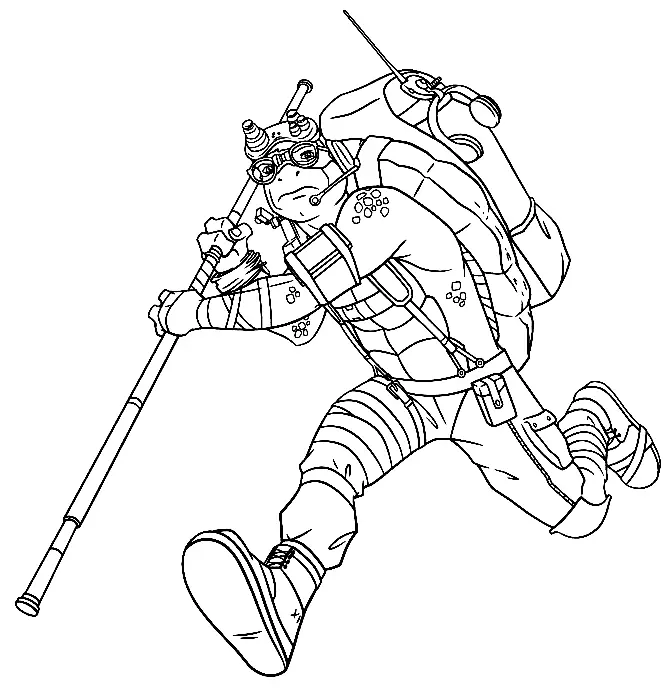Ninja Turtles Coloring Pages 81