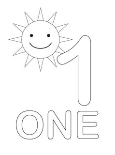 Numbers Coloring Pages 1
