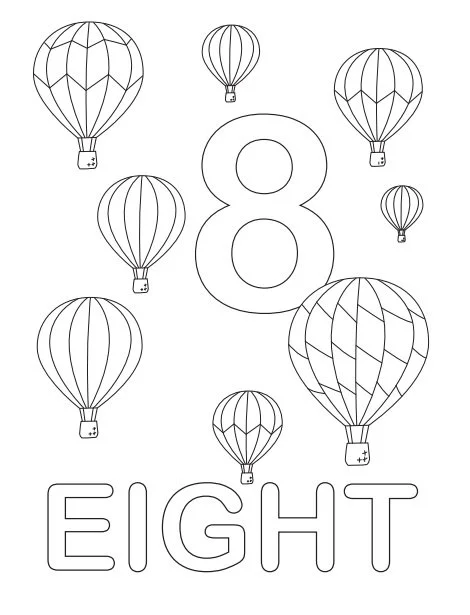 Numbers Coloring Pages 28