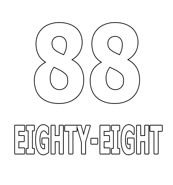 Numbers Coloring Pages 86