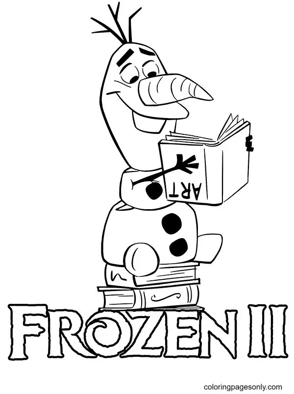 Olaf Coloring Pages 14