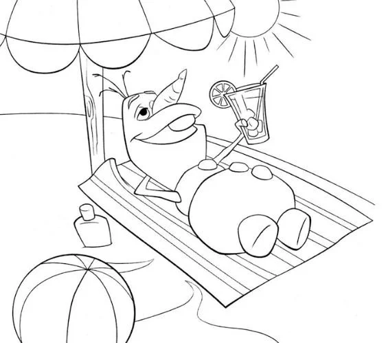 Olaf Coloring Pages 38