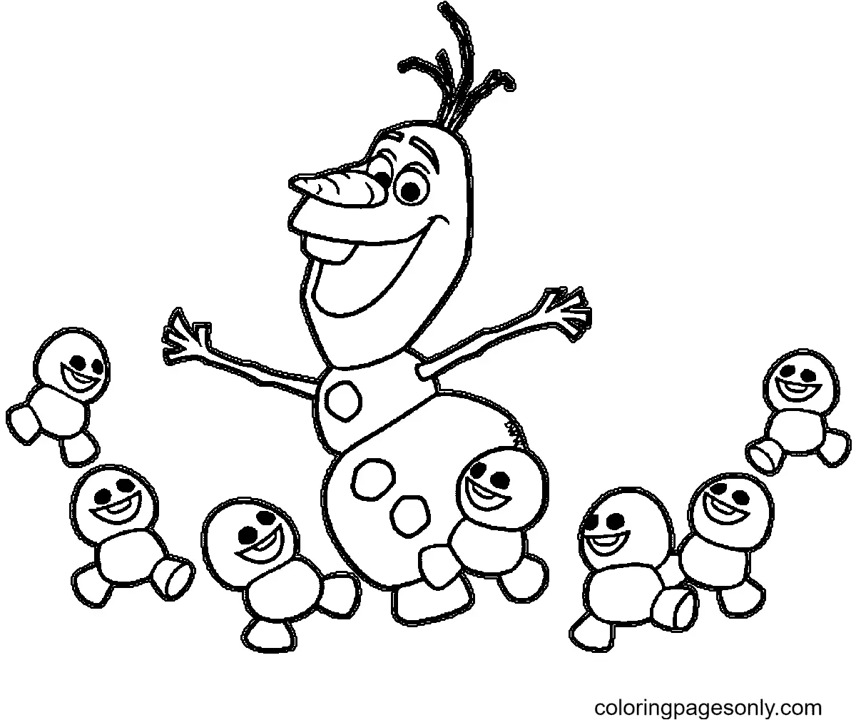 Olaf Coloring Pages 47