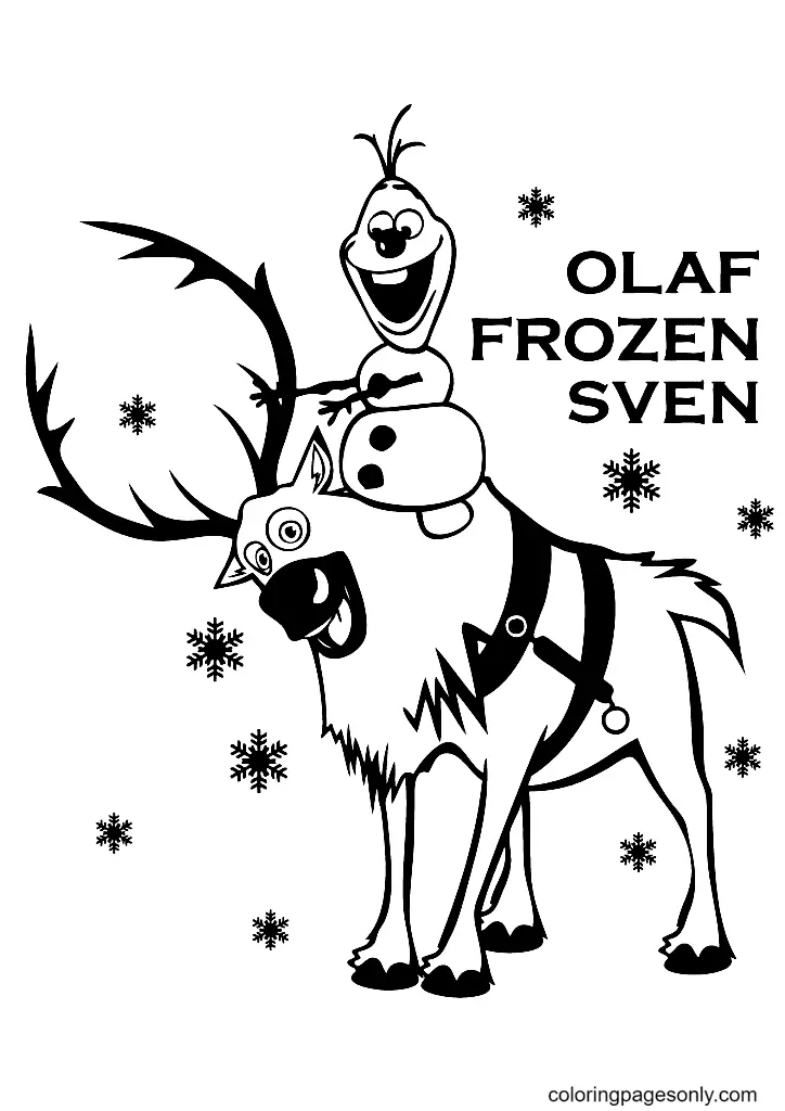 Olaf Coloring Pages 67