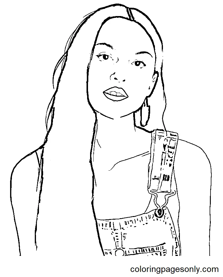 Olivia Rodrigo Coloring Pages 5