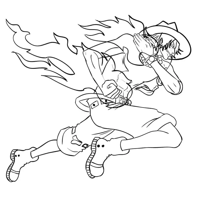 One Piece Characters Coloring Pages 10