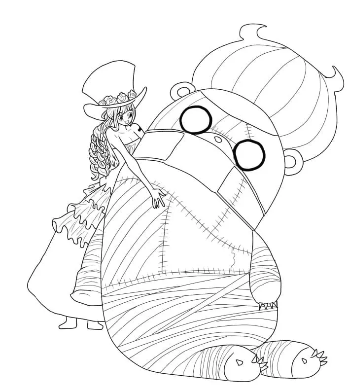 One Piece Characters Coloring Pages 22