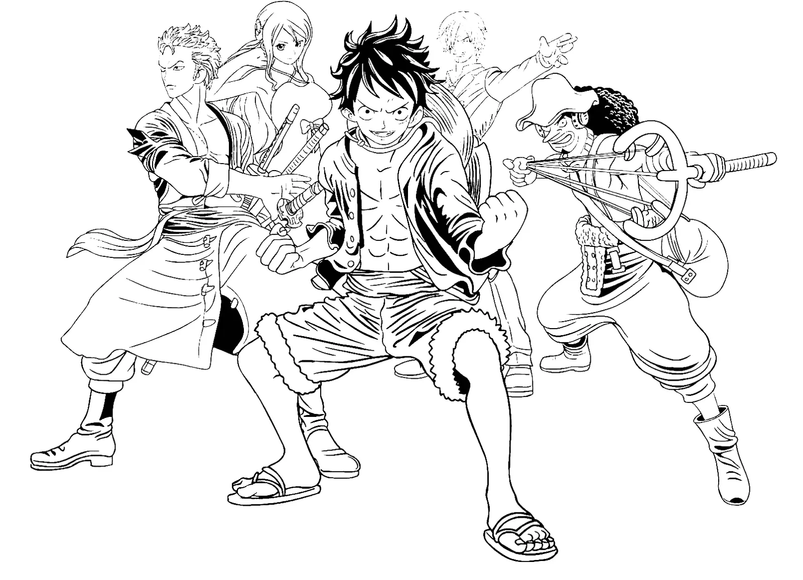 One Piece Characters Coloring Pages 6