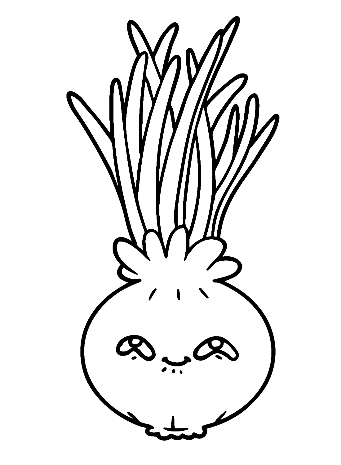Onion Coloring Pages 10