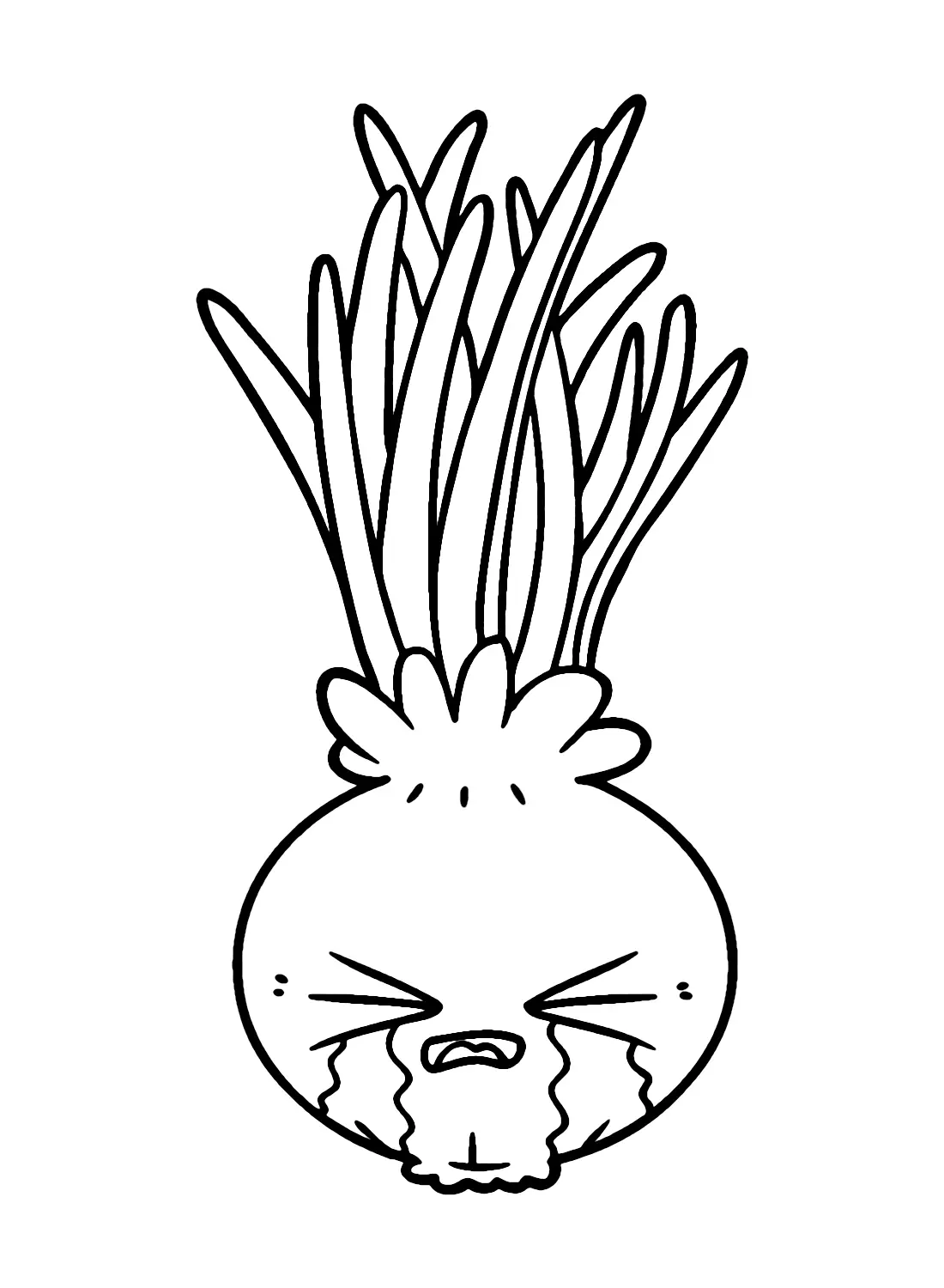 Onion Coloring Pages