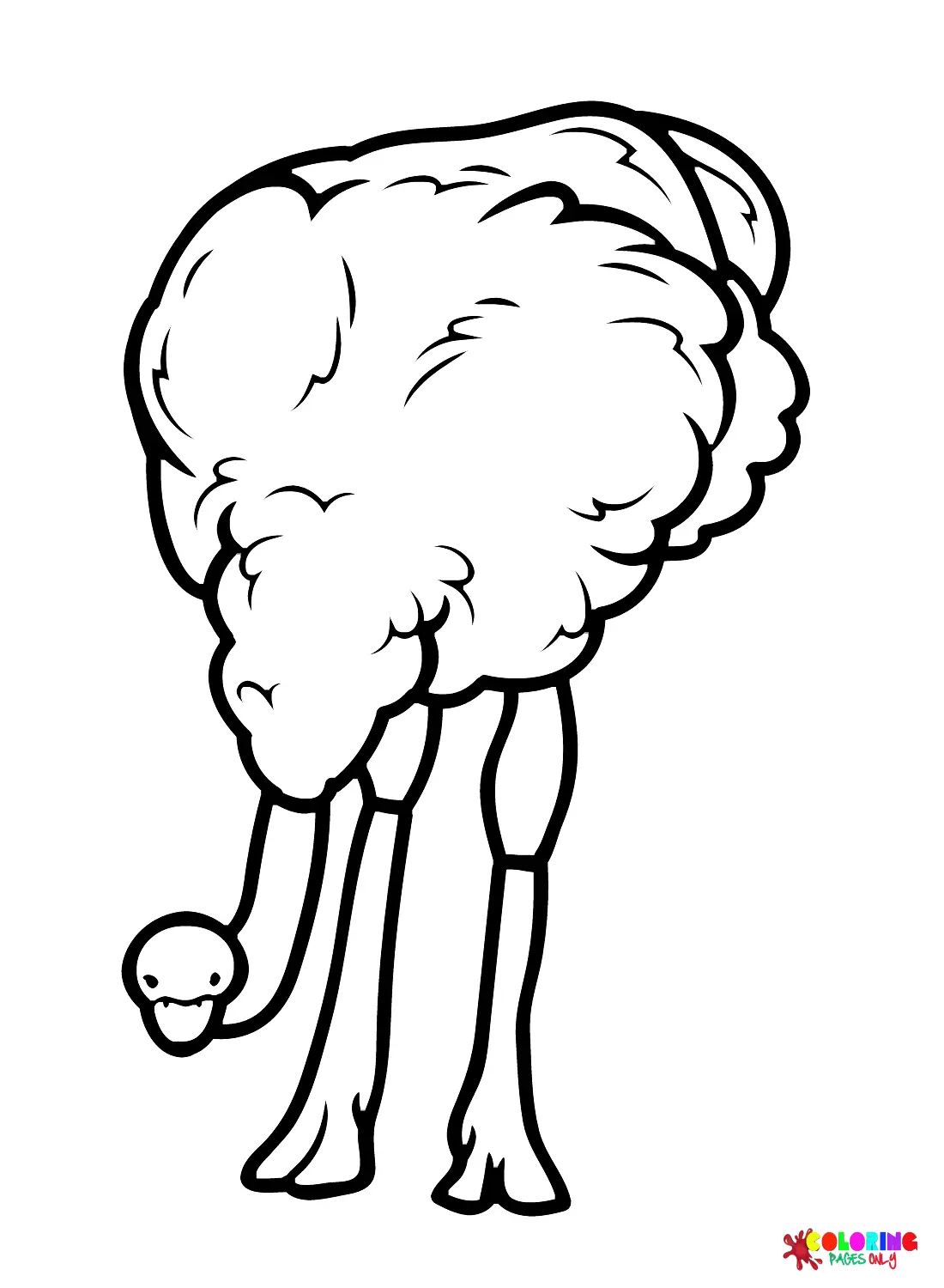Desenhos de Avestruz Para Colorir 25