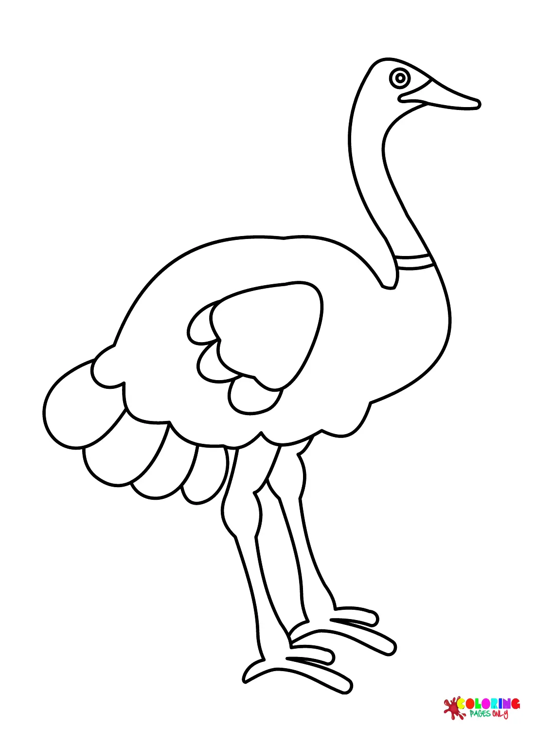 Desenhos de Avestruz Para Colorir 28